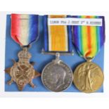 1915 Star Trio to 11808 Pte J Gray R.Highrs (pair named S-10471 Pte J Gray R.Highrs). With