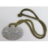 German Nazi ID Tag for a member of the 2nd SS Panzer Regiment, within the 2nd SS Panzer Division ("