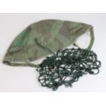 German Nazi Camo Helmet cover and helmet net. (2)