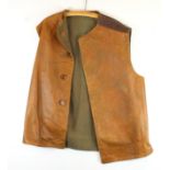 WW2, 1942 dated leather Jerkin nice clean example.