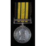 Africa General Service Medal QE2 with Kenya clasp to (22791655 Pte J G McHale B.W.). Possibly a