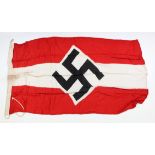 German Hitler Youth flag dated 1939 with various markings to the lanyard size 85x150.