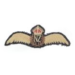 RNAF WW2 Kings crown set of pilots wings.