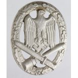German Nazi General Assault Badge, repair noted