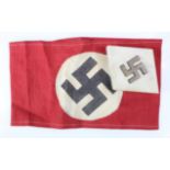 German NSDAP armband and a marbled desk ornament with Swastika