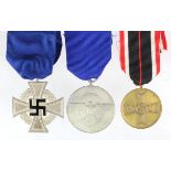 German medals 25 Years Faithful Service, 8 Years Police & Merit medal
