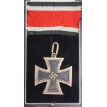 German Nazi Knights Cross of the Iron Cross, cased. No makers mark. Excellent quality museum