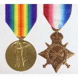 1915 Star and Victory Medal to F-1397 Pte E Durrant, Middlesex Regt. Killed In Action 9/8/1916