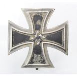 German Nazi private purchase solid construction convex Iron Cross 1st class.