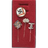 German Nazi lapel badges, various