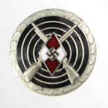 German Hitler Youth Marksmans badge, maker marked M1/102