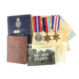 WW2 - 1939-45 Star, F & G Star, War Medal group with good selection of original service documents,