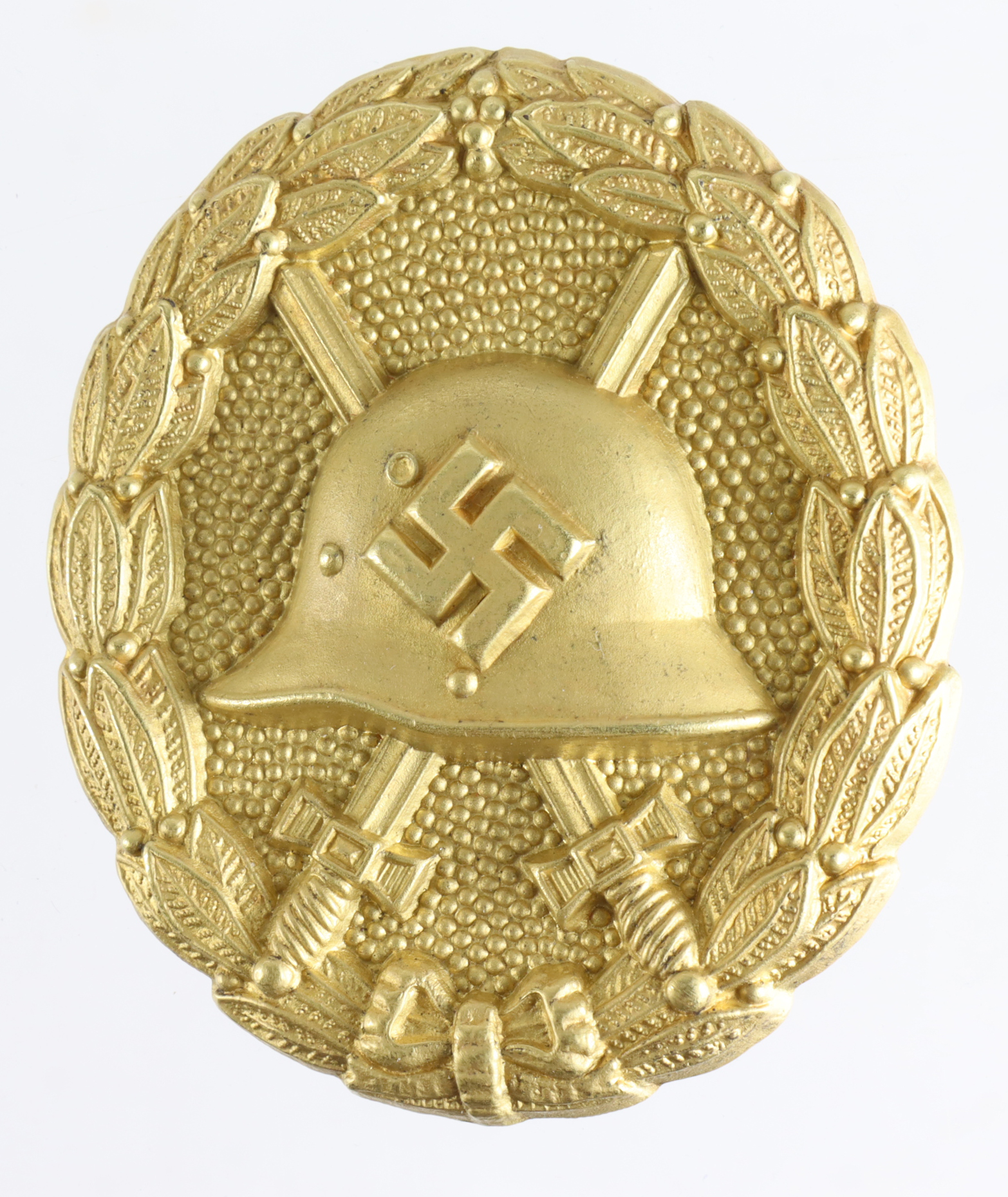 German Nazi Spanish, Gold Wound Badge, hollow back version