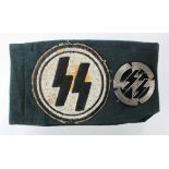 German SS pre WW2 style Sports Proficiency award, Sieper maker marked, plus sports armband ?