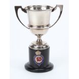 RMS Lancastria silver Prize Cup hallmarked Birm. 1932 sunk during Operation Aerial two weeks after