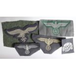 German Nazi various cloth insignia. (5)