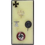 German Nazi lapel badges, various types