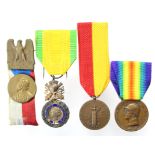Medals including Italian, French etc.