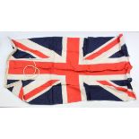 Union Jack flag approx. 5 X 3 foot stamped with W/D stamp Etc., to the lanyard.