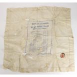 Boer War interest - commemorative silk 'Engagements by Gen Sir Redvers Buller's Natal Field Forces',