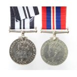 WW2 India 1939-45 Service medal with WW2 War medal.