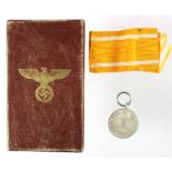 German Life Saving medal, has small swastika on eagle
