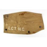 Lee Enfield WW1 SMLE Breech mud cover, unusual markings, L.C.T  H.C or G, classic piece of WW1 kit