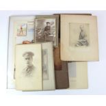 WW1 collection of military portrait photos etc, including two group photos of the 5th Battalion City