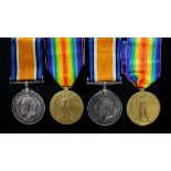 WW1 medals to Brothers - BWM & Victory Medal to 127308 Gnr W W Clapham RA, Killed In Action 6/5/1918
