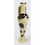 Moorcroft. 'Chocolate Cosmos' Vase by Rachel Bishop (2013). First Quality. Height approx 31.3cm