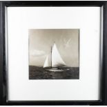 Ben Wood. Yachting interest. Trowbridge Gallery. B&W Photographic print of J-Class. Gallery