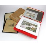 Ipswich interest. Two etchings by Albert Ribbans, both signed by artist 'A. C. Ribbans' and