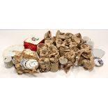 Royalty interest. A large box of Royalty related items, including mugs, plates, goblets, tea towels,