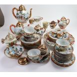 Japanese Egg shell porcelain - A large collection of Japanese porcelain to include tea wares of