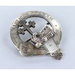 Inverness small silver Clan badge (Clan MacDonald) by William Buchanan Taylor of Inverness c1876 -