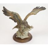 Capodimonte Eagle with wings spread. (Limited edition)