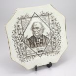 Victorian Gladstone Commemorative Octagonal Plate