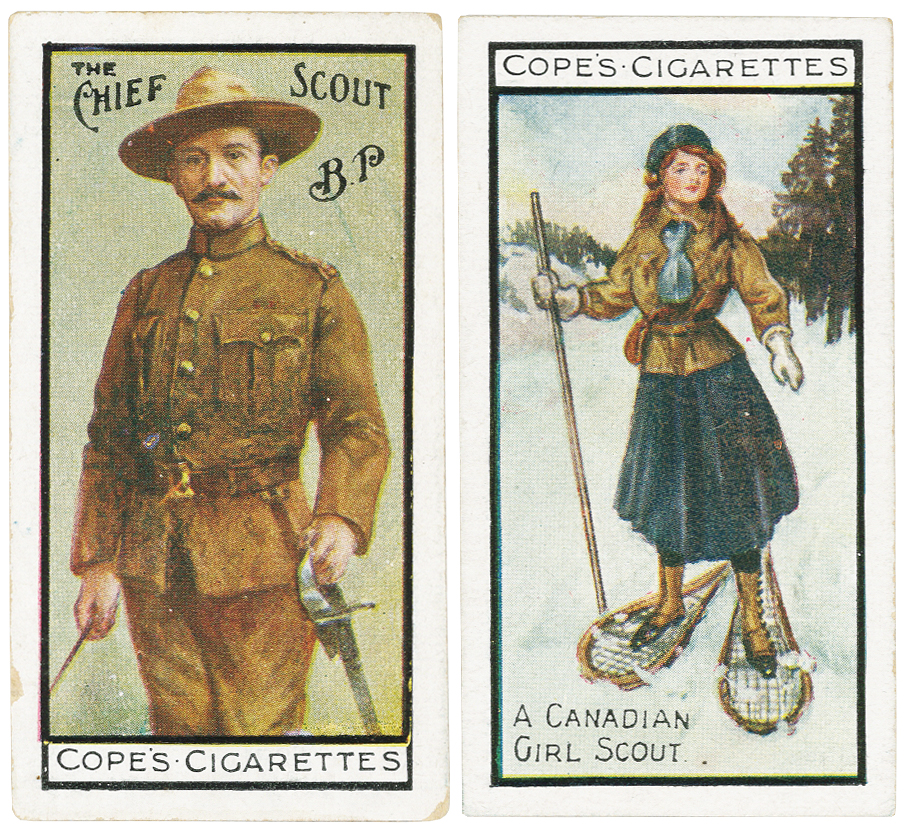 Cope - Boy Scouts & Girl Guides (English), complete set in pages, VG, cat value £530