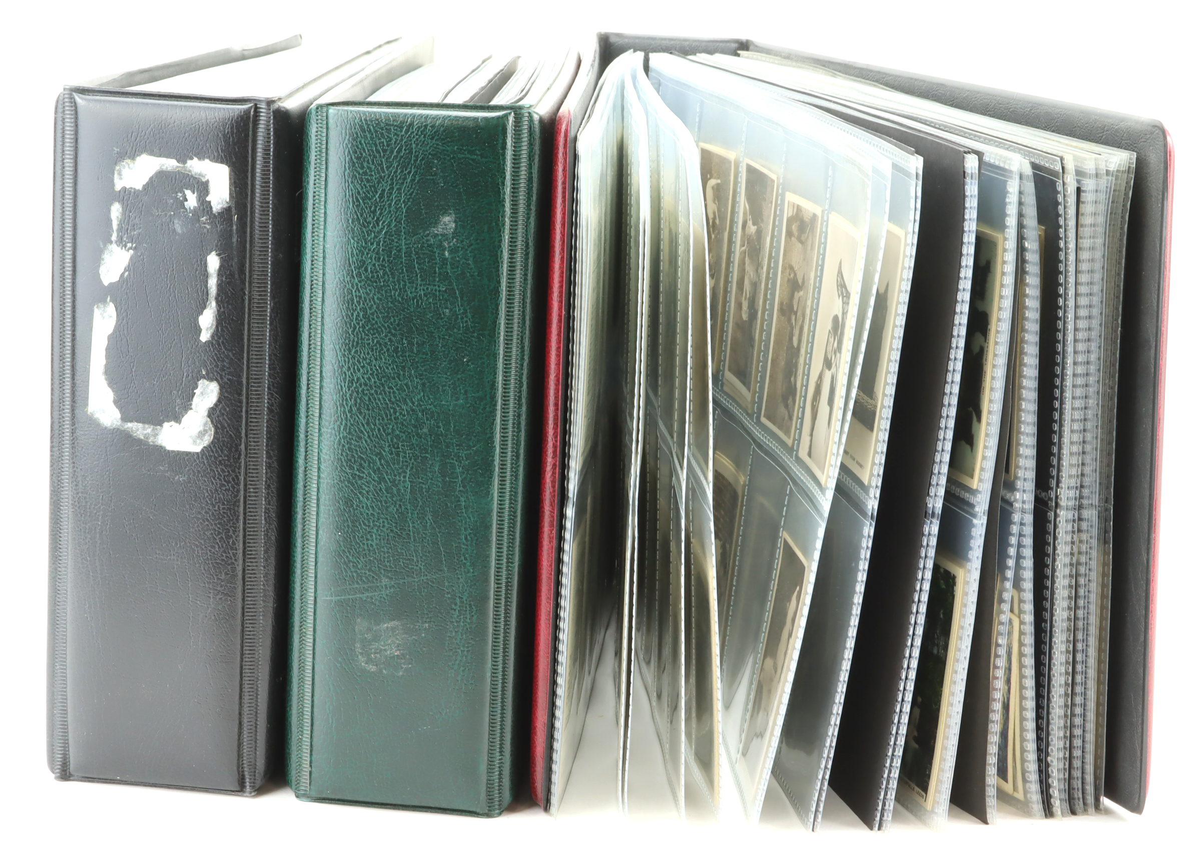 Cigarette and Trade Card odds in sleeves, in 3x modern binders. Wide selection with better noted. (