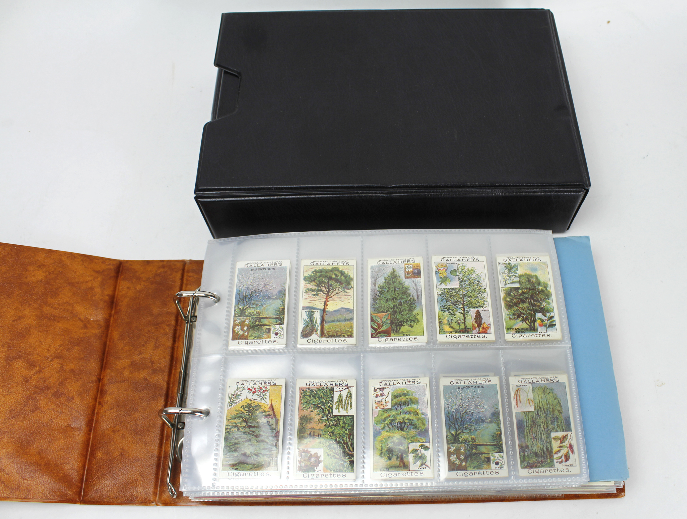 Cigarette and Trade Cards in 2x albums, mainly part sets, including various Whitbread Inn Signs,