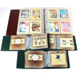 GB - large binder of First Day PHQ Cards 1990-1995, plus three albums of 'Stamp Cards'. These are