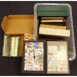 GB - range in several albums / stockbooks, and loose in packets, cigar box etc. Lots of material