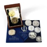 Small assortment of mainly Silver Proof Crown-size issues. aFDC/FDC