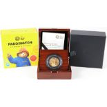 Fifty Pence 2018 "Paddington at the Station" gold Proof aFDC boxed as issued