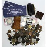 GB & World Coins, 18th to 20thC assortment including silver, and 2x Philips 'Last Pre-Decimal