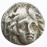 Ancient Greek: Rhodes AR Drachm, 304-167 BC, Helios / rose, 2.15g, GF/VF