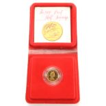 Half Sovereign 1980 Proof FDC cased as issued