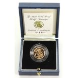 Half Sovereign 1997 Proof FDC boxed as issued