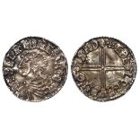 Anglo-Saxon silver Penny of Aethelred II, 978-1016, Long Cross type S.1151, London mint, moneyer