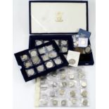 GB & World Coins, Crowns, £5 and £2 coins, housed in a large Royal Mint case.